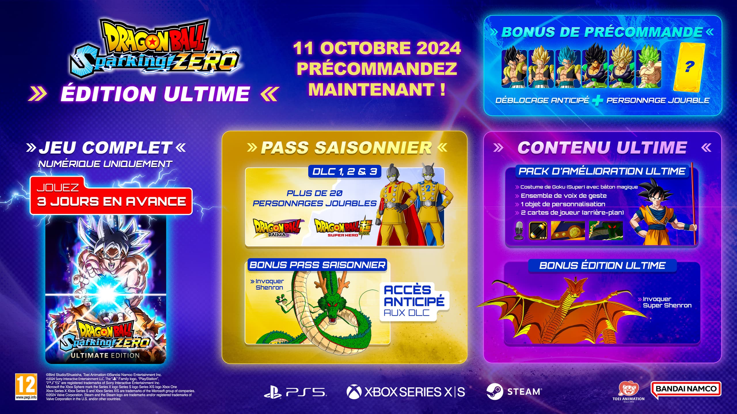 Dragon Ball – Sparking ! Zero : Date de sortie et préco, tout ce qu’il faut savoir